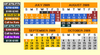 Busiest Dates Highest Rates Calendar - Wisconsin Dells Fun Busiest Dates Highest Rates Calendar - Wisconsin Dells Fun
